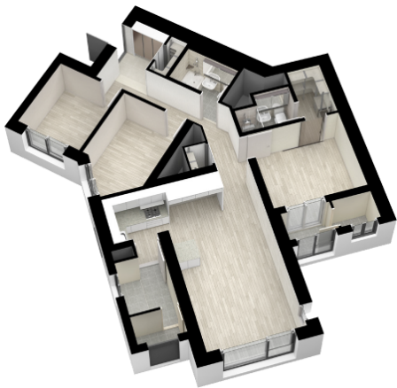 74m²A 평면도